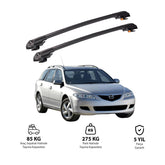 MAZDA 6 2002-2007 TRX1 Thunder Carrier Barres transversales pour galerie de toit de voiture, 2 barres